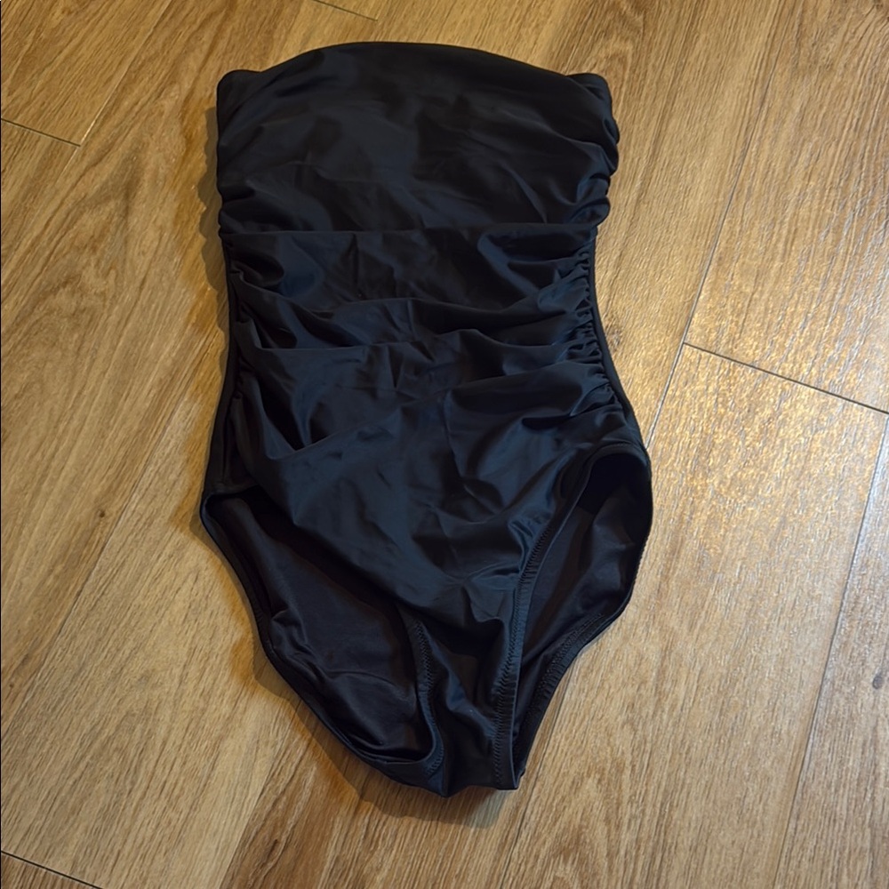 J. Crew Black One Piece Swimsuit
